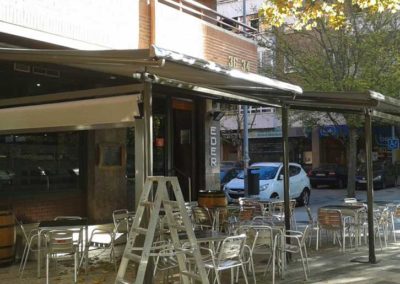 instalacion de toldd pamplona bar eder