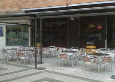 instalacion toldos pamplona bar eder